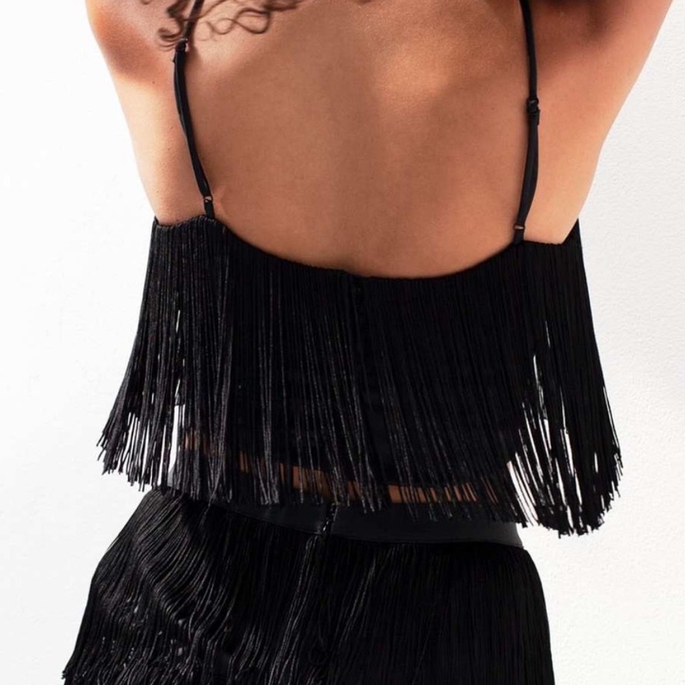 Aritzia Babaton Mirage Fringe Top